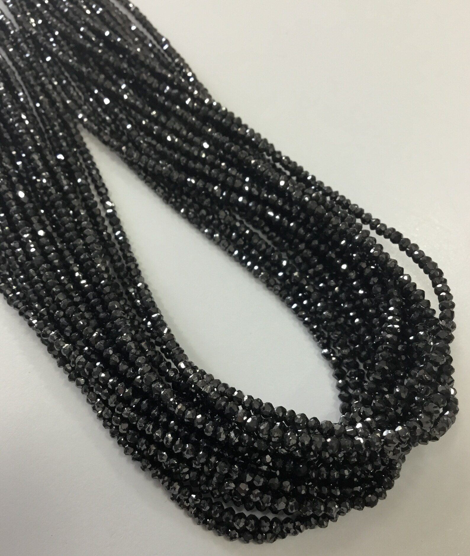 Black Diamond Beads 14 Inches 1.5 To 2.5 mm Approx gemstone Etsy