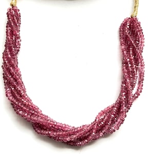 Red Spinel Faceted Beads Gemstone Beads For Jewelry