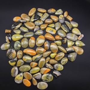 Bumblebee  Cabochon 5pieces Lot Natural Loose Gemstone