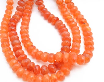 カーネリアン アフリカ 6～9 mm ファセットボールビーズ