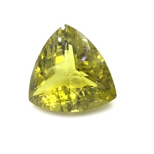 Natural Honey Quartz Faceted Fancy Trillion Loose Gemstone