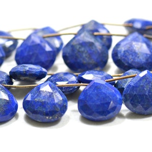 Afghanistan Lapis Lazuli Faceted Almond  Gemstone For Jewelry