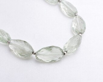 Natural Green Amethyst Faceted Fancy Tumbles Gemstone Jewelry