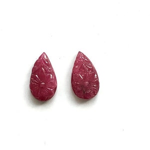 Ruby Mozambique Ruby Carved Heated ruby carving natural ruby For Jewelry