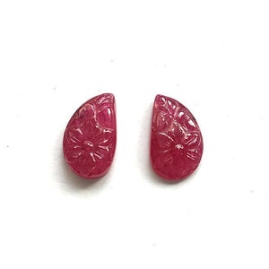 Ruby Mozambique Ruby Carved Heated ruby carving natural ruby For Jewelry