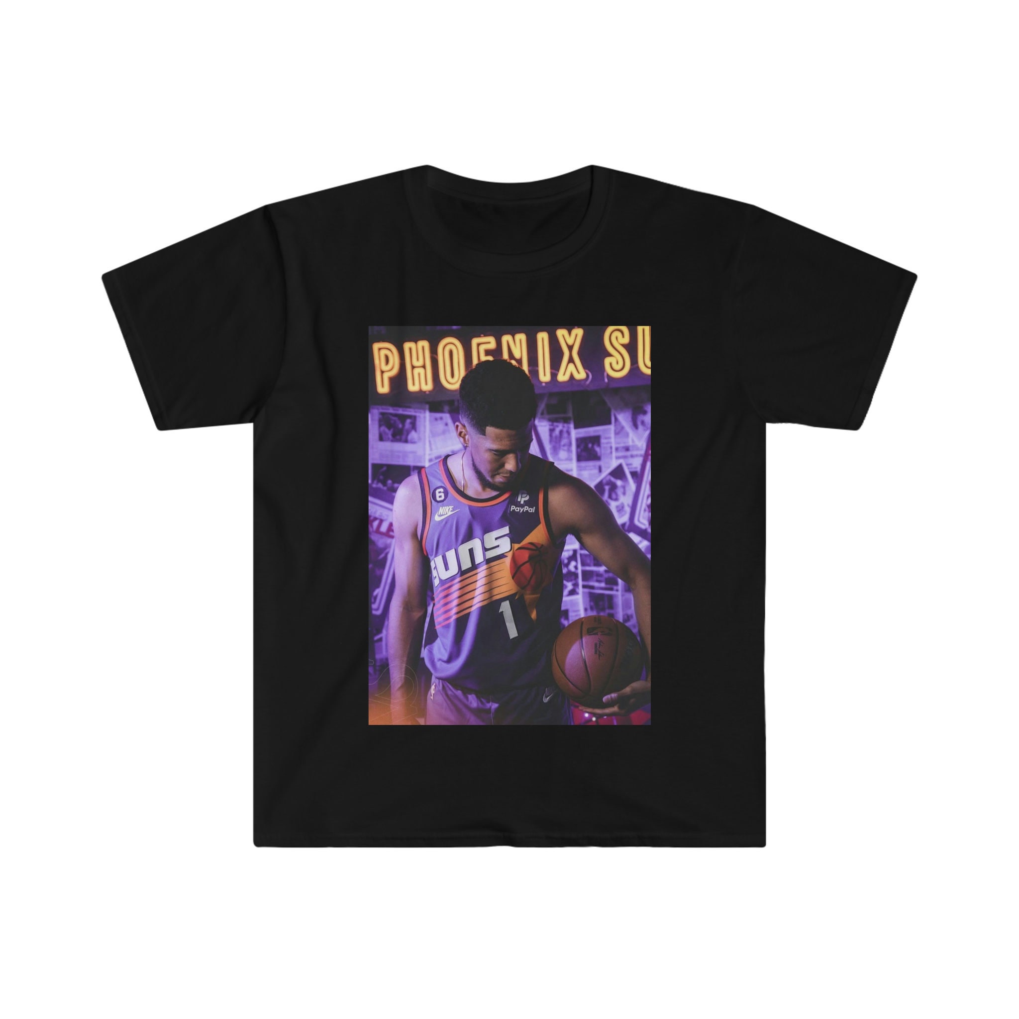 Phoenix Suns Gorilla T-Shirt from Homage. | Ash | Vintage Apparel from Homage.
