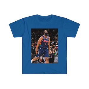 James Harden Graphic Tee | Vintage James Harden Philadelphia 76ers Graphic Unisex Softstyle T-Shirt