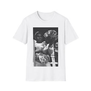 Mike Tyson Money Spread Graphic Tee | Vintage "Iron" Mike Tyson Money Spread Graphic Unisex Softstyle T-Shirt