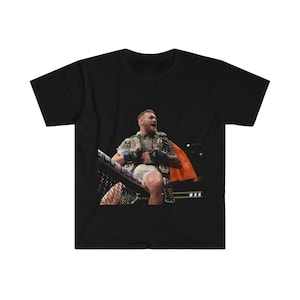 Conor McGregor Champion Graphic Tee | Vintage &quot;The Notorious&quot; Conor McGregor Unisex Softstyle T-Shirt