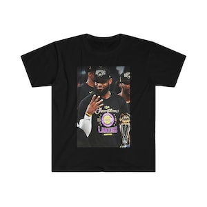 Camiseta gráfica LeBron James Championship / Vintage LeBron James LA Lakers Championship Unisex Softstyle Camiseta
