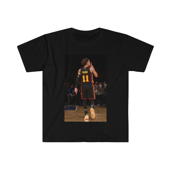 Trae Young "Shush" Graphic Tee | Vintage Trae Young "Shush" Atlanta Hawks Graphic Unisex Softstyle T-Shirt