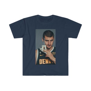 Nikola Jokic &quot;The Joker&quot; Graphic Tee | Vintage Nikola Jokic Denver Nuggets Graphic Unisex Softstyle T-Shirt