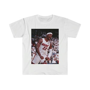 Jimmy Butler Flexing Graphic Tee | Vintage Miami Heat Jimmy Butler Graphic Unisex Softstyle T-Shirt