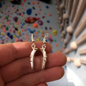 Oorbellen klimschoen, klimsieraad, cadeau voor klimmer