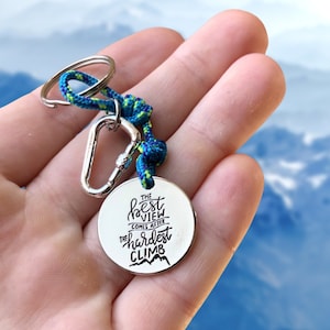 Climbing Keychain, Gift for Mountain Lovers, Climbing Jewelry