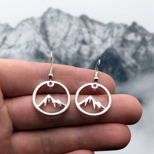 Boucles d'oreilles de montagne, cadeau d'escalade