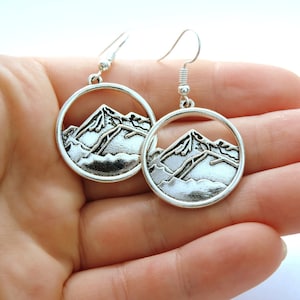 Mountain Hiking Earrings Gift