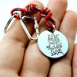 Climbing Keychain, Gift for Mountain Lovers, Climbing Jewelry