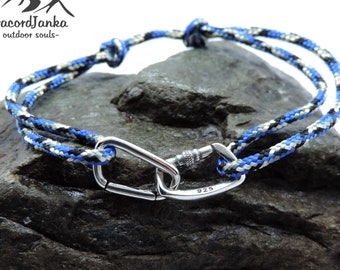 Silver Openable Climbing Carabiner Bracelet Jewelry Gift