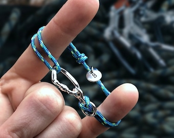 Name Letter Climbing Bracelet, Climbing Carabiner Jewelry