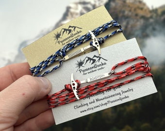 Ice Axe Mountain Bracelet Hiking Jewelry