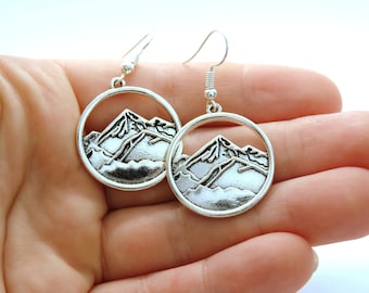 Mountain Hiking Earrings Gift