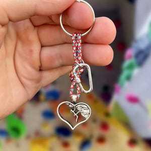 Heart Climbing Keychain Carabiner Gift