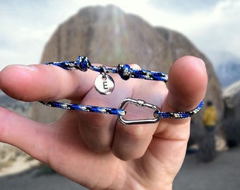 Name  Letter Climbing Bracelet, Climbing Carabiner Jewelry