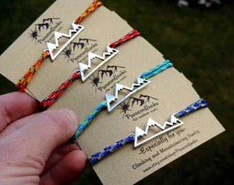 Mountain Bracelet, Gift for Mountain Lovers, Hiking Gift