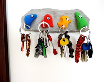 Climbing Holds Keyholder, Gift for Climbing Lover