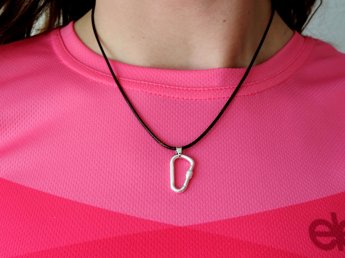 Climbing Carabiner Necklace Climbing Jewelry Climbing Gift Etsy