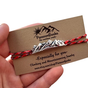 Name Buchstabe Berg Wandern Armband Schmuck Geschenk