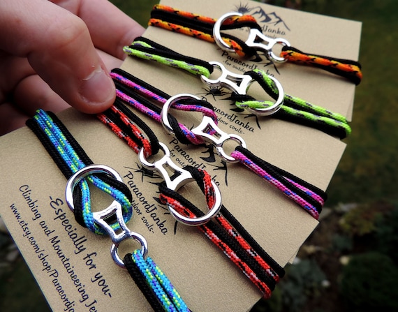 Bracciale da arrampicata Sunset Zig Zag e titanio Bracciale con