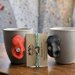 Taza grande de escalada + pulsera de escalada de regalo