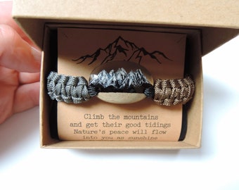 Mountain Resin Bracelet, Mountain Gift
