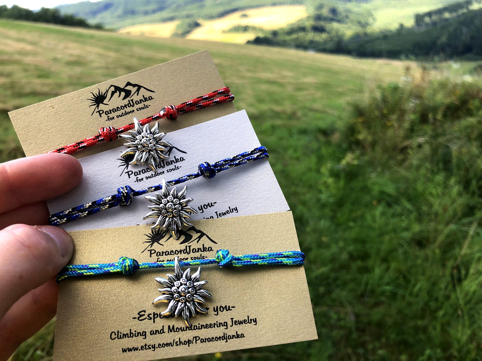 Bracelet de montagne Edelweiss cadeau pour les amoureux de la | Etsy