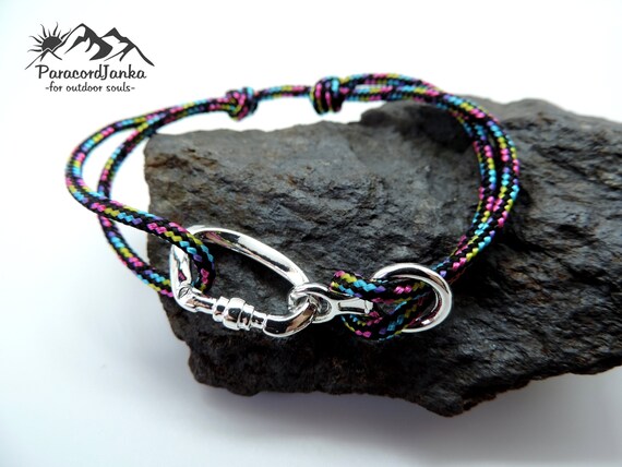 Rainbow Climbing pulsera mosquetón y 8 para - Etsy España