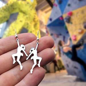 Climbing Girl Earrings Jewerly Gift Climber