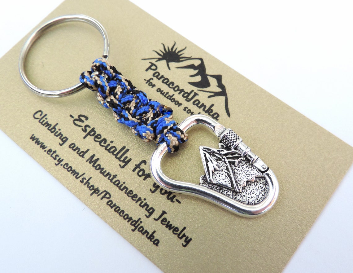 Climbing Mountain Keychain Climbing Gift Etsy