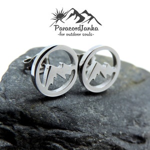 Boucles d'oreilles de montagne minimalistes image 3