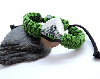 Mountain Resin Bracelet, Mountain Gift