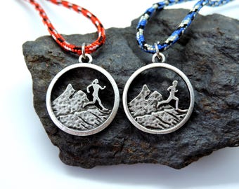Running Necklace and Bracelet, Running Jewelry, Gift for Runner