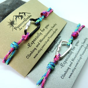 Pulsera de escalada, joyería con mosquetón de escalada