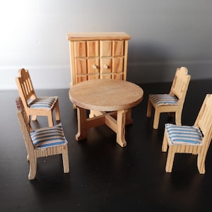 LUNDBY DINING ROOM / Lundby dolls house / Lundby wooden dining room