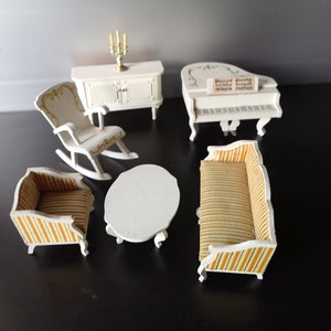 LUNDY MUSIC ROOM / Lundby grand piano / vintage dolls house
