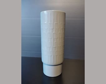 VINTAGE VASE / White German Vase / PMR Mid century