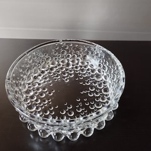 BUBBLE GLASS BOWL / Vintage glass bowl / 1970s