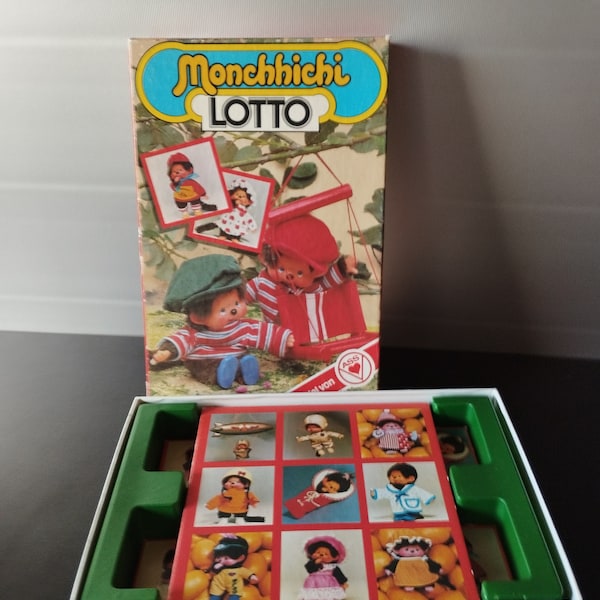 MONCHHICHI LOTTO / Vintage Spiel / Monchhichi 1970er