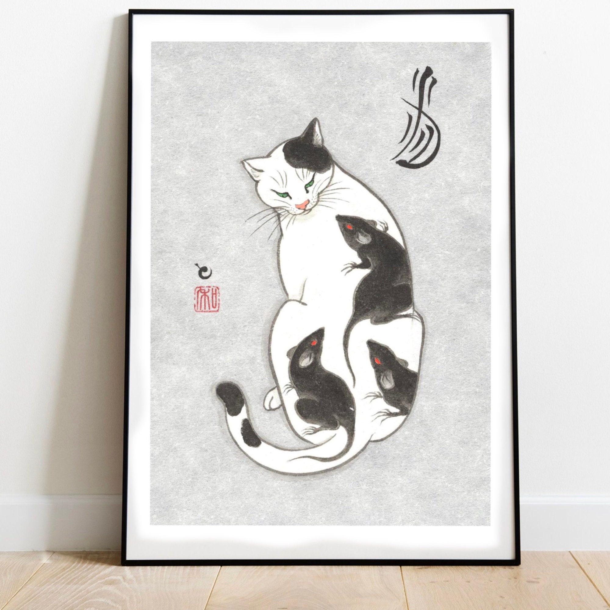 Japanese Tattoo Art Monmon Cat Print Japan Gift Japan Ink Etsy Japanese Tattoo Art Monmon Cat Print Japan Gift Japan Ink Etsy