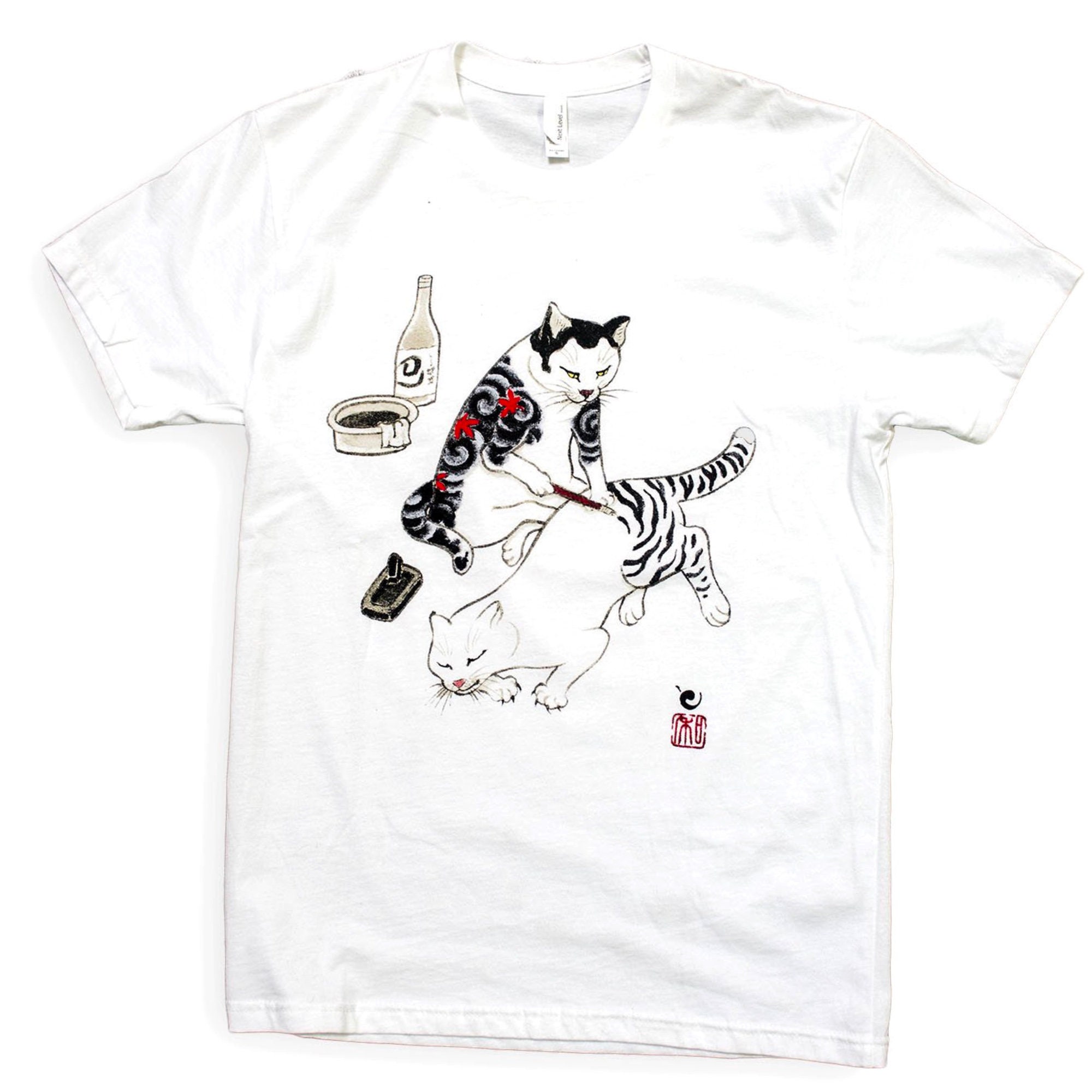 Monmon Cat T Shirt Japanese Tattoo Art Japanese Cat Tattoo Etsy